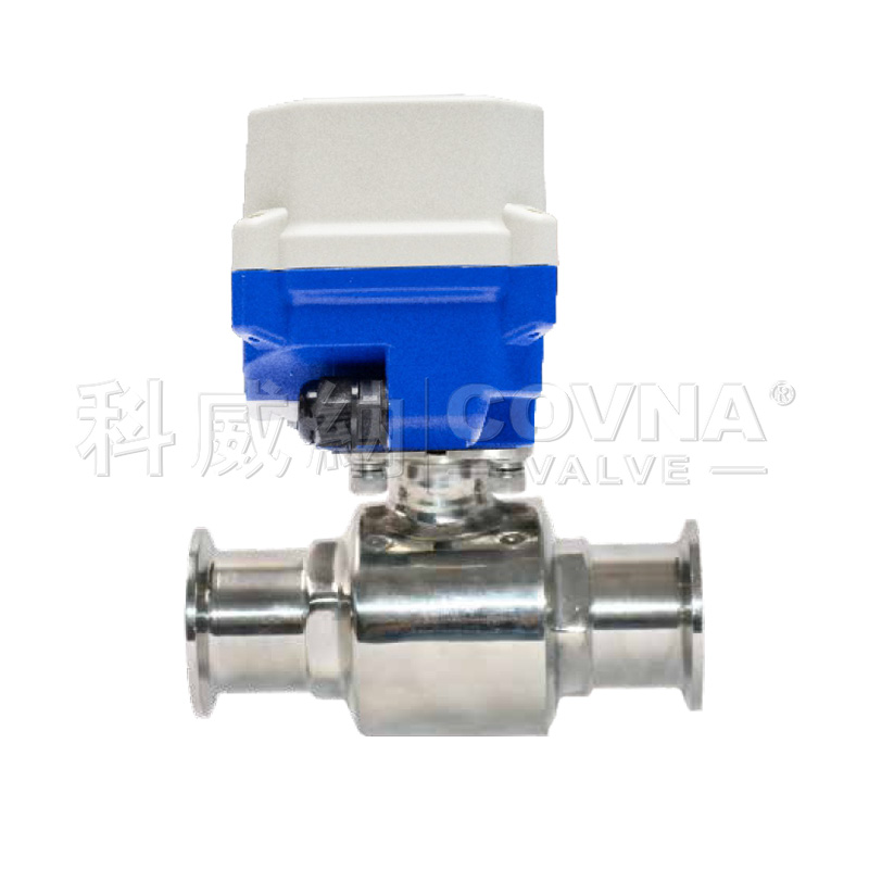 卫生级微型电动快装卡箍球阀_A150-T系列